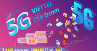 Hướng dẫn cách đăng ký gói cước Dcom 5G Viettel