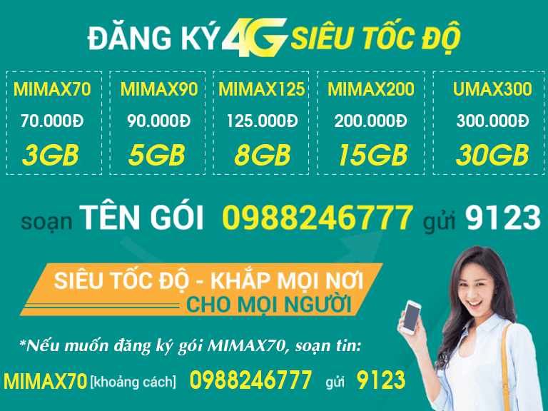 Cách đăng ký gói cước 4G Viettel ngắn ngày (Gói cước 4G 3 ngày, gói cước 4G 7 ngày)