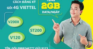 Tổng hợp các gói cước 4G Viettel 2GB data mỗi ngày
