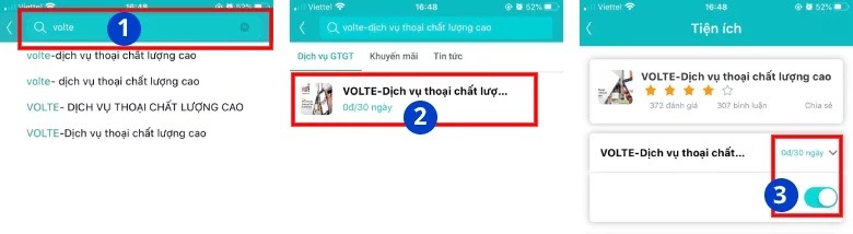 Dịch vụ Viettel VoLTE 