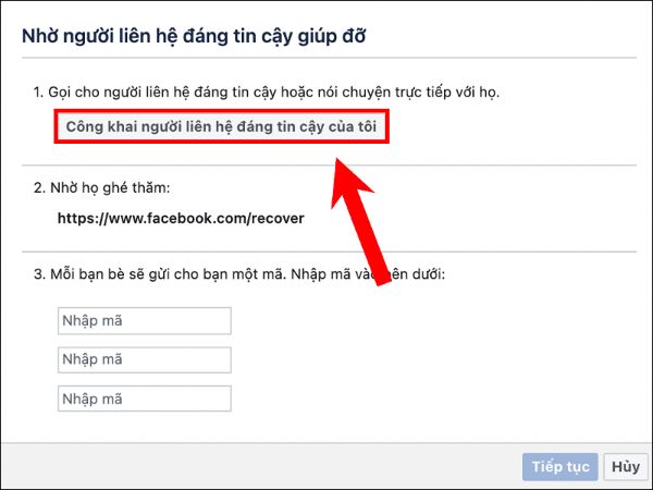 Lấy lại Facebook không cần mật khẩu