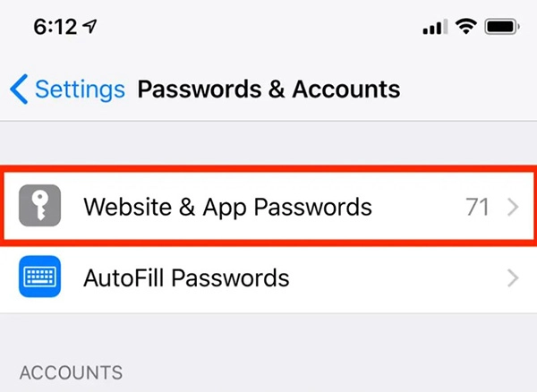 Cách xem mật khẩu đã lưu trên iPhone, iPad