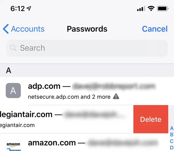 Cách xem mật khẩu đã lưu trên iPhone, iPad