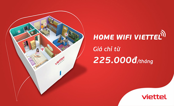 Các gói cước Home Wifi Viettel giá chỉ 225k/tháng 