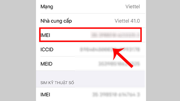 Cách xem IMEI iPhone nhanh nhất 