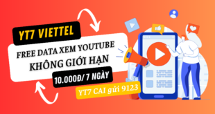 Đăng ký gói cước YT7 Viettel miễn phí xem Youtube cả tuần