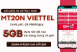 Đăng ký gói cước MT20N Viettel có 5GB data dùng cả ngày