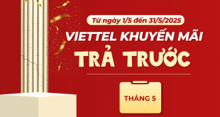 Tổng hợp lịch khuyến mãi của Viettel trả trước vào tháng 5/2025
