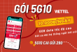 Đăng ký gói cước 5G10 Viettel chỉ 10k có ngay 6GB dùng trong 24 giờ